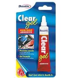 Bostik Clear Gel Adhesive 25ml B/Card.